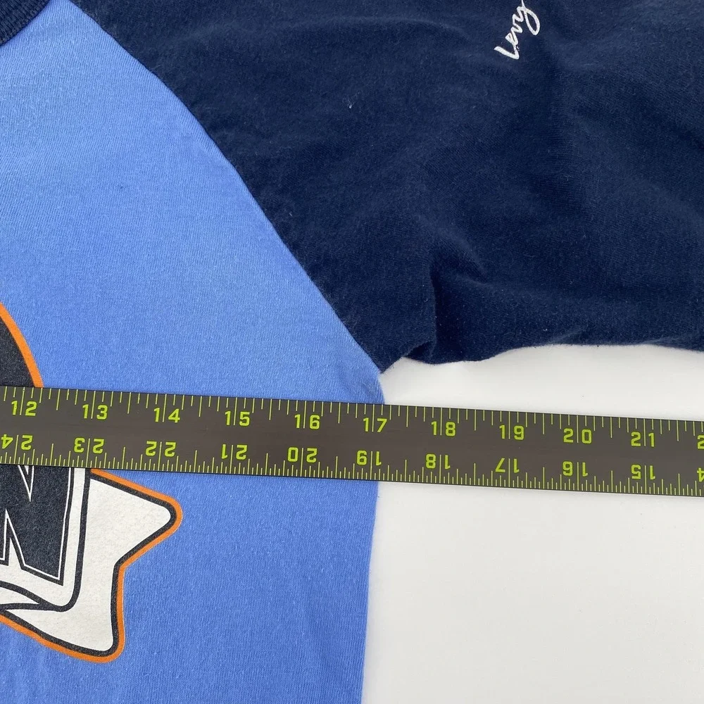 Champion Shirt Boys Small Blue Raglan Ripken Stadium Baseball‎ 3/4 Sleeve Tee